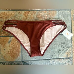 NWT Shade And Shore Copper Sun Coast Cheeky Bikini Bottom Size M